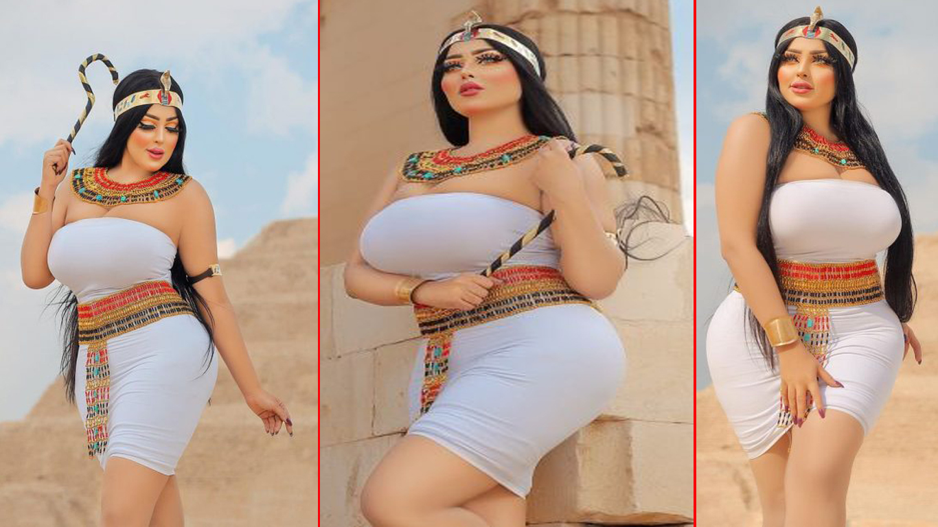 इजिप्टमा सेक्सी फोटोशुटका कारण मोडल सलमा अल शिमी पक्राउ (हेर्नुहोस् फोटो)  