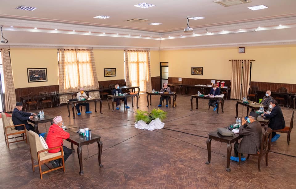 नेकपा सचिवालय बैठकः ओली प्रचण्ड दुबैको प्रस्ताव स्थायी कमिटीमा लैजाने निर्णय